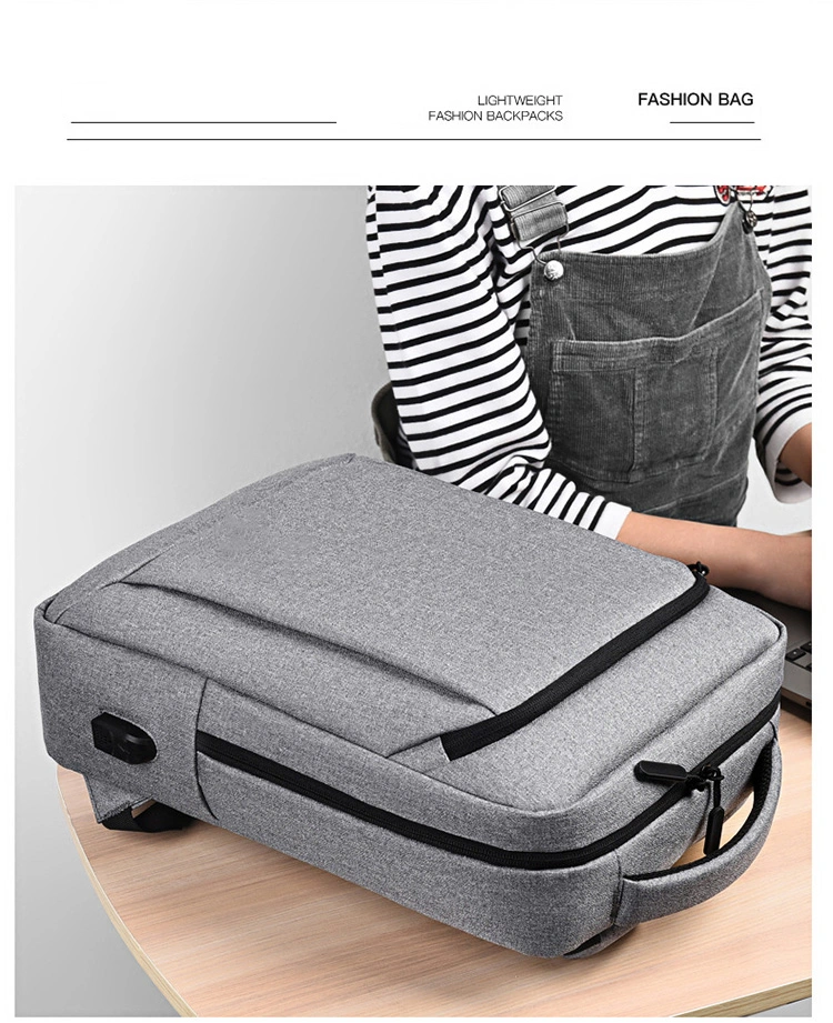 New Men′s Backpacks Laptop Backpacks Large-Capacity Student School Bags