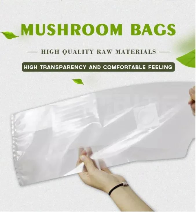 Size Customizable Polypropylene PP Plastic Mushroom Bags Mushroom Grow Filter Bags